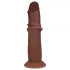 RealRock - realitätsnaher Dildo mit doppelter Dichte (braun) - 15,5 cm
