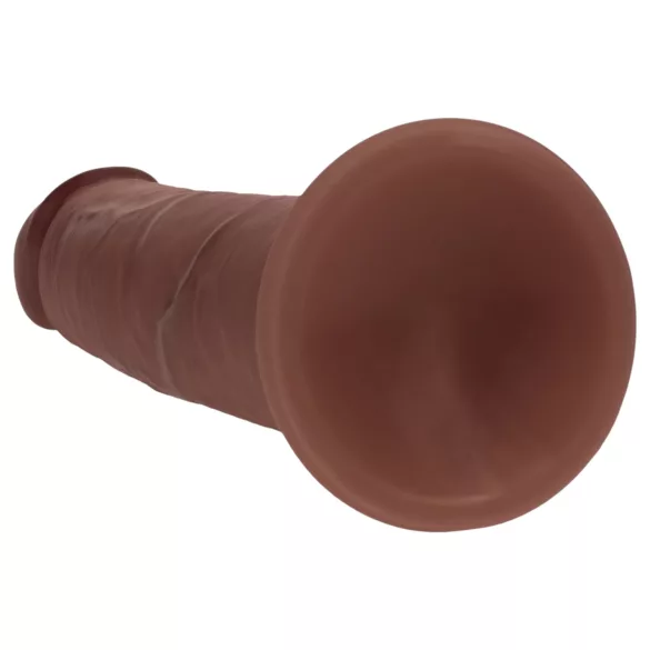 RealRock - realitätsnaher Dildo mit doppelter Dichte (braun) - 15,5 cm