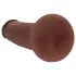 RealRock - realitätsnaher Dildo mit doppelter Dichte (braun) - 15,5 cm