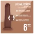 RealRock - realitätsnaher Dildo mit doppelter Dichte (braun) - 15,5 cm