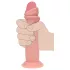 RealRock - realistisch wirkender Dildo mit doppelter Dichte (hautfarben) - 15,5 cm