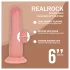 RealRock - realistisch wirkender Dildo mit doppelter Dichte (hautfarben) - 15,5 cm