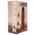 RealRock - naturgetreuer Dildo mit doppelter Dichte (braun) - 18,5 cm