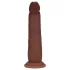 RealRock - naturgetreuer Dildo mit doppelter Dichte (braun) - 18,5 cm