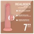 RealRock - realistisch wirkender Dildo mit doppelter Dichte (hautfarben) - 18,5 cm