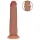 RealRock - realitätsnaher Dildo mit doppelter Dichte (gebräunt) - 18,5 cm