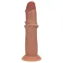 RealRock - realitätsnaher Dildo mit doppelter Dichte (gebräunt) - 18,5 cm