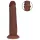 RealRock - Lebensechter Dildo mit doppelter Dichte (braun) - 20,5 cm