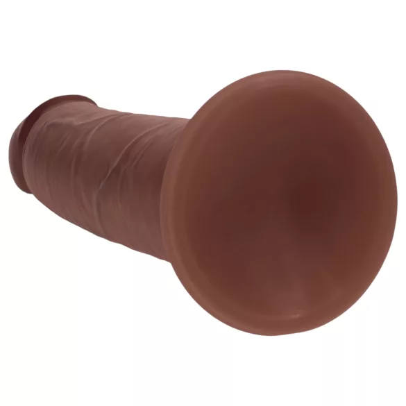 RealRock - Lebensechter Dildo mit doppelter Dichte (braun) - 20,5 cm