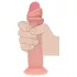 RealRock - realistisch wirkender Dildo mit doppelter Dichte (hautfarben) - 20,5 cm