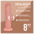 RealRock - realistisch wirkender Dildo mit doppelter Dichte (hautfarben) - 20,5 cm