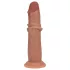 RealRock - naturgetreuer Dildo mit doppelter Dichte (gebräunt) - 20,5 cm