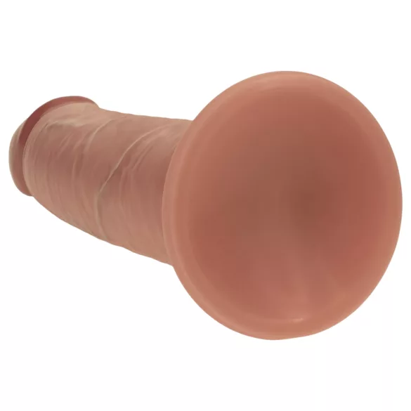 RealRock - naturgetreuer Dildo mit doppelter Dichte (gebräunt) - 20,5 cm