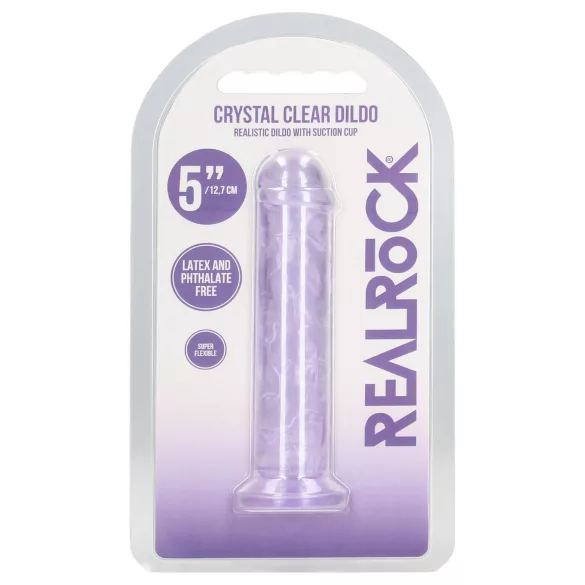 RealRock - naturgetreuer Dildo mit Saugnapf (lila) - 12,7 cm