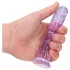 RealRock - naturgetreuer Dildo mit Saugnapf (lila) - 12,7 cm