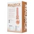 REALROCK - Saugnapf-Vibrator - Natur (18 cm)