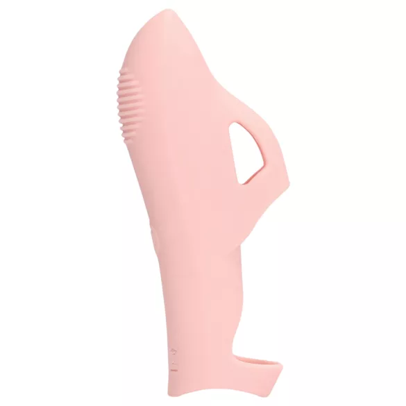 Loveline - gerippter Finger-Vibrator (pink)