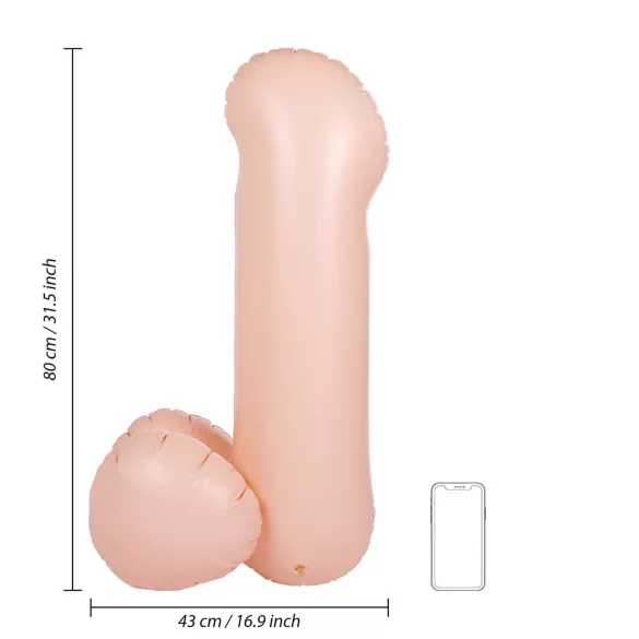 Blow Me Up - Aufblasbarer Pimmel-Ballon (80cm)