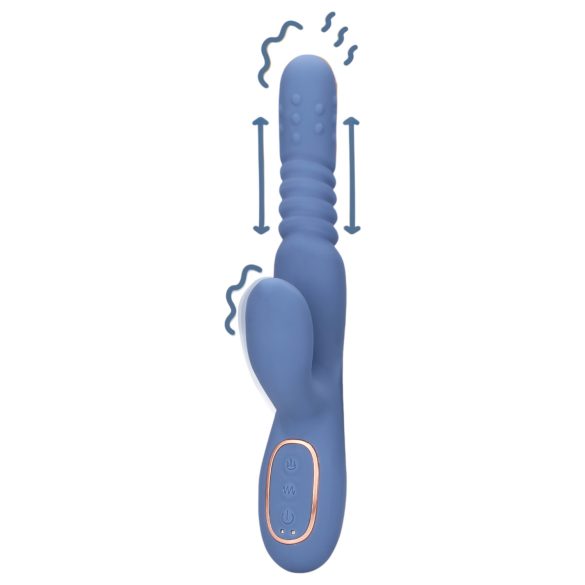 Loveline - Wärmender Stoß Vibrator (Blau)