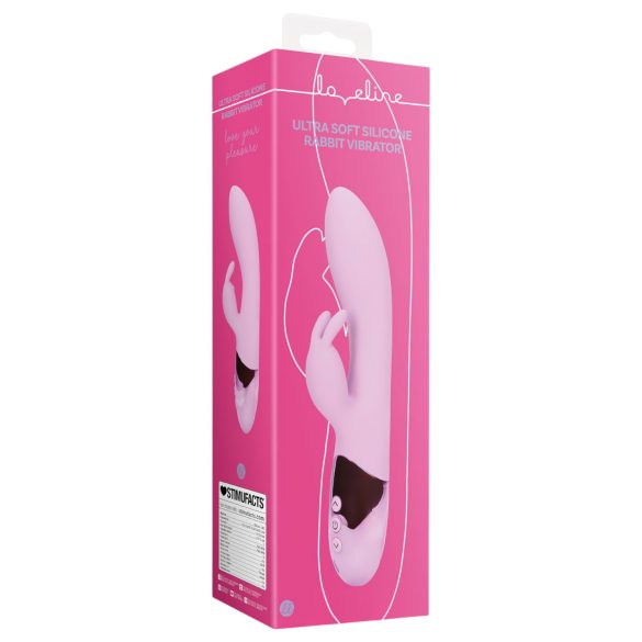 Loveline - Wiederaufladbarer Rabbit-Vibrator mit Klitorisarm (Pink)