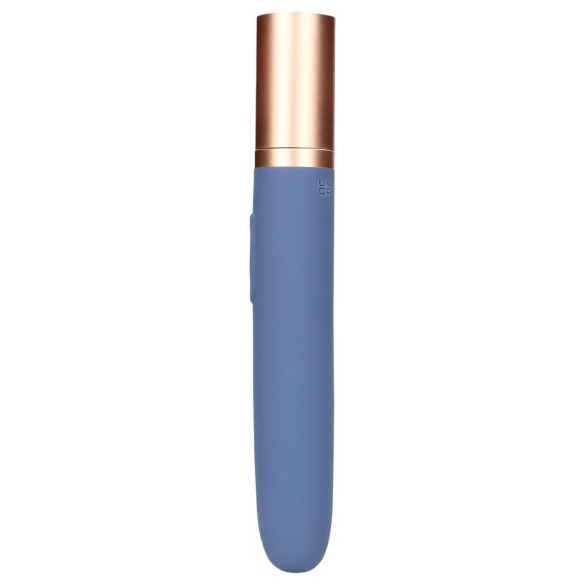 Loveline Travel - Akku-Vibrator mit Gleitmittelbehälter (Blau)