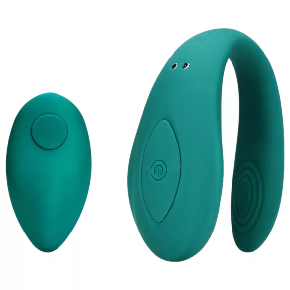 Loveline - kabelloser, wasserfester Paarvibrator mit Fernbedienung (grün)