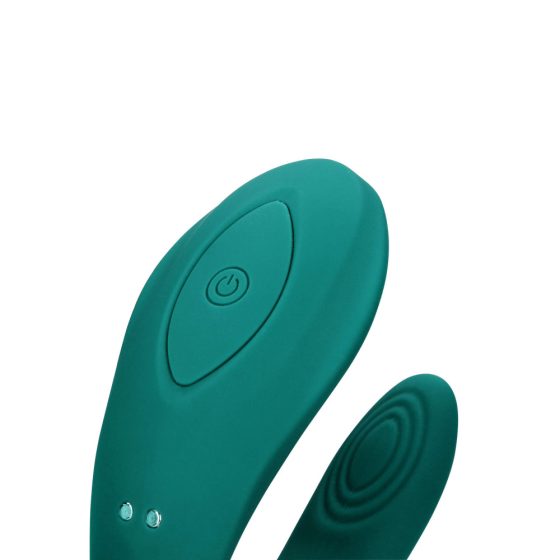 Loveline - aufladbarer, wasserdichter, funkbetriebener Partner-Vibrator (grün)