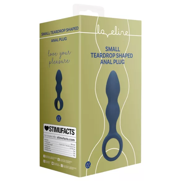 Loveline - Analplug mit Griff - klein (blau)
