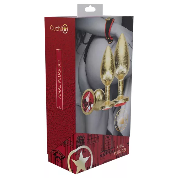 Ouch! - Analplug-Set (Gold)