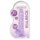 REALROCK - Transparenter naturgetreuer Dildo - Lila (17 cm)