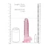 REALROCK - durchsichtiges realistisches Dildo - pink (17 cm)
