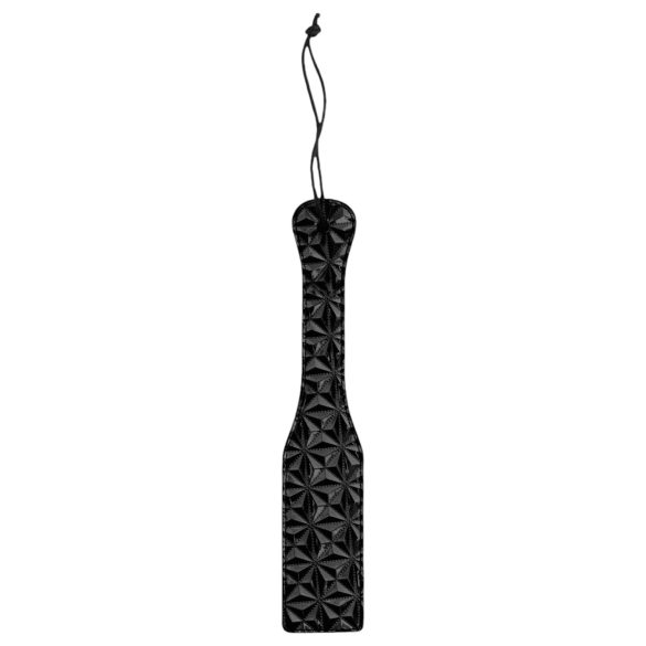 Ouch - Luxus-Peitsche mit Diamantmuster (Schwarz)