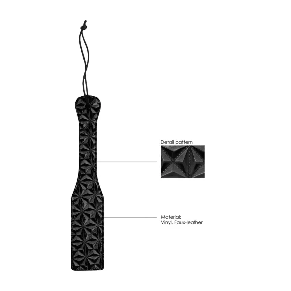 Ouch - Luxus Paddel mit Diamantmuster (schwarz)