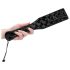 Ouch - Luxus-Peitsche mit Diamantmuster (Schwarz)