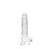 REALROCK - Transparenter, lebensechter Dildo - klar (17 cm)