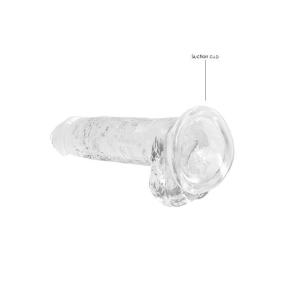 REALROCK - Transparenter, realistischer Dildo - kristallklar (17cm)