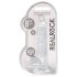 REALROCK - Durchsichtiger, realistischer Dildo - Transparent (19cm)