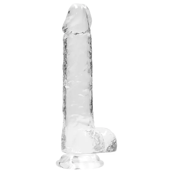 REALROCK - realistischer Dildo, transparent (19cm)