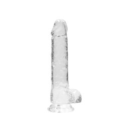   REALROCK - transparentes, lebensechtes Dildo - kristallklar (19cm)