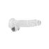 REALROCK - Durchsichtiger, realistischer Dildo - Transparent (19cm)