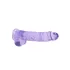REALROCK - durchsichtiges lebensechtes Dildo - lila (22cm)