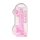 REALROCK - transparenter, lebensechter Dildo - Rosa (22 cm)