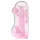REALROCK - transparenter realitätsnaher Dildo - Pink (22cm)