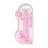 REALROCK - transparenter, lebensechter Dildo - Rosa (22 cm)