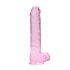 REALROCK - transparenter, lebensechter Dildo - Rosa (22 cm)