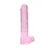 REALROCK - transparenter realitätsnaher Dildo - Pink (22cm)