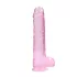 REALROCK - transparenter realitätsnaher Dildo - Pink (22cm)