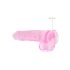 REALROCK - transparenter, lebensechter Dildo - Rosa (22 cm)