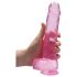REALROCK - transparenter, lebensechter Dildo - Rosa (22 cm)