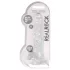 RealRock - transparenter, naturgetreuer Dildo (transparent, 22 cm)